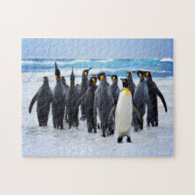 Pinguine Marching to Ocean Jigsaw Puzzle