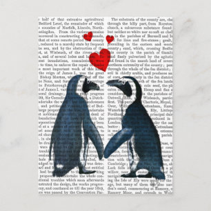 Pinguine mit Lieben Postkarte