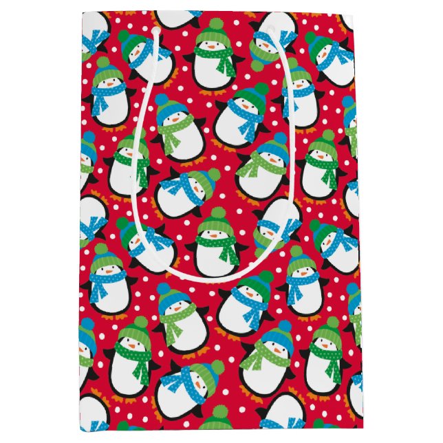 Pinguine Mittlere Geschenktüte (Vorderseite)