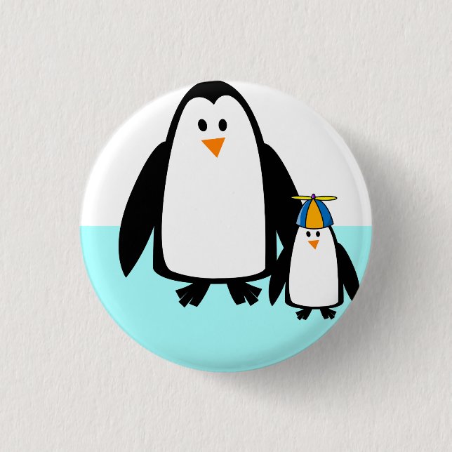 Pinguine, Natur, Tier Button (Vorderseite)