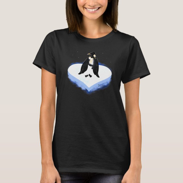 Pinguine Outfit Liebe Herzstück Pinguine Partnerou T-Shirt (Vorderseite)