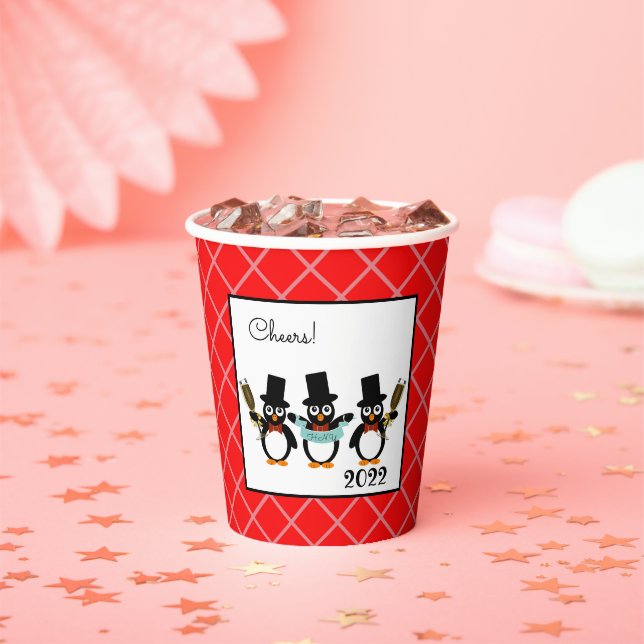 Pinguine Paper Cup feiern Pappbecher (Insitu)