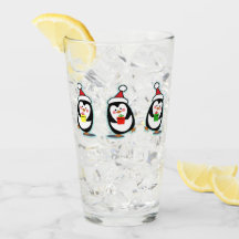 Pinguine Pint Glass - Weihnachtsgestaltung