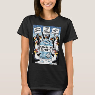 Pinguine protestieren gegen Trump-Zölle Funny Peng T-Shirt