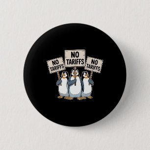 Pinguine protestieren gegen Trump-Zölle Lustiger P Button