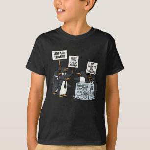 Pinguine protestieren gegen Zölle Funny Pinguin Ta T-Shirt