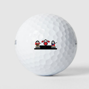 Pinguine Rock and Roll Band Musicians Niedlich Golfball