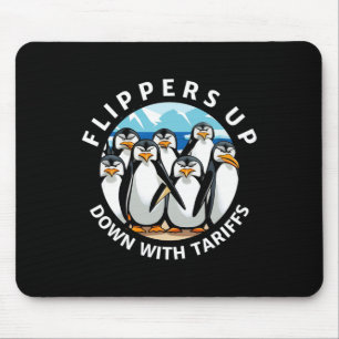 Pinguine rudern mit Flossen gegen Trump-Zölle Mousepad