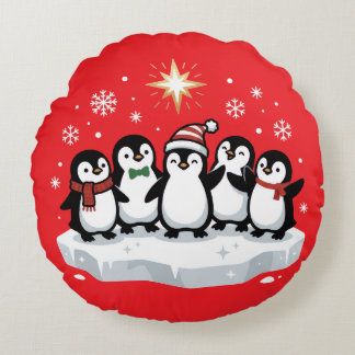 Pinguine Rundes Kissen
