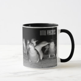 Pinguine Schwarz-Weiß-Foto Tasse
