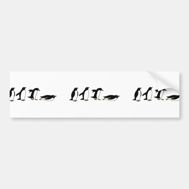 Pinguine Sliding Autoaufkleber (Vorne)