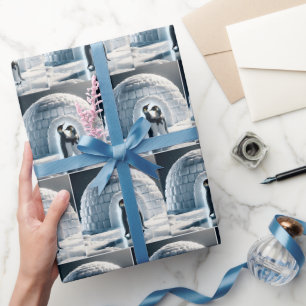 Pinguine Slow Dancing Geschenkpapier