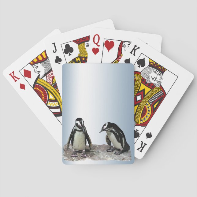 Pinguine spielen Karten Spielkarten (Rückseite)