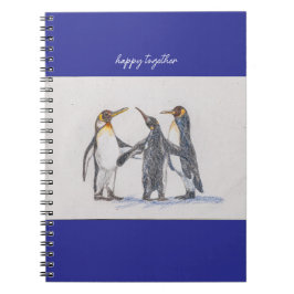 Pinguine Spiralbuch Notizblock