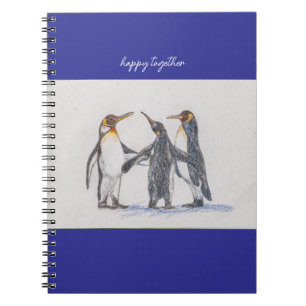 Pinguine Spiralbuch Notizblock