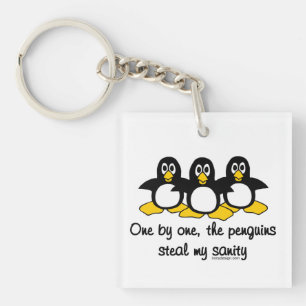 Pinguine stehlen meine Vernunft Schlüsselanhänger