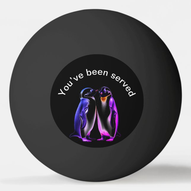 Pinguine Tischtennisball (Vorderseite)
