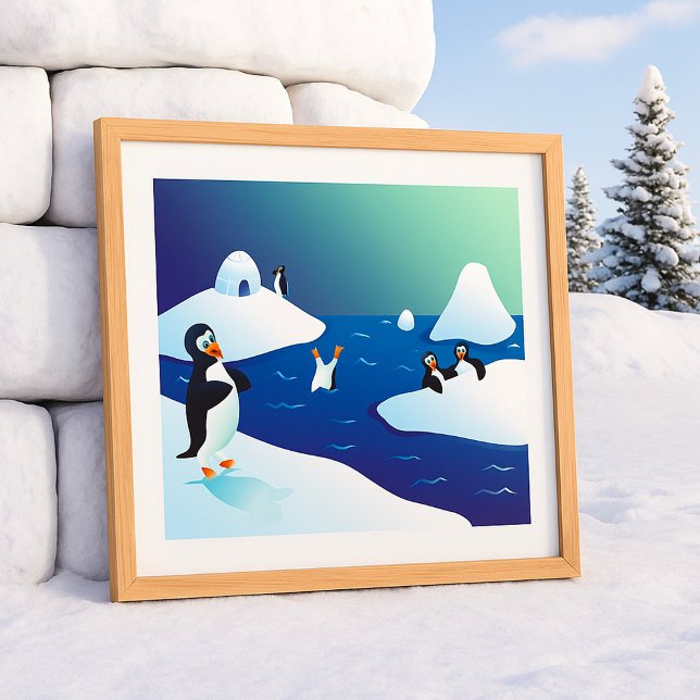 Pinguine und Eis Poster (Von Creator hochgeladen)