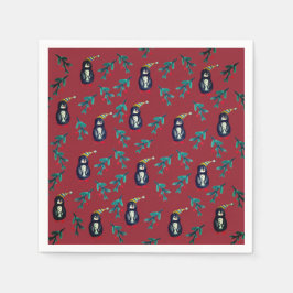 Pinguine Weihnachten Serviette