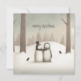 Pinguine Weihnachtsfeiertag Karte