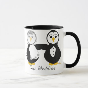 Pinguine werden unsere Hochzeit heiraten Tasse