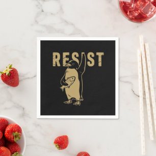 Pinguine widerstehen Pinguine protestieren gegen Z Serviette