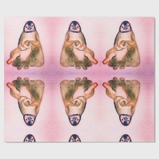 Pinguine Wrapping Paper Geschenkpapier (Flach)