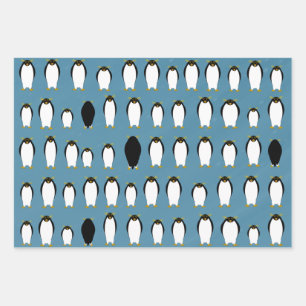 Pinguine Wrapping Paper Sheets Geschenkpapier Set