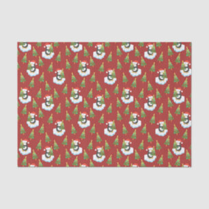 Pinguine zu Weihnachten Seidenpapier
