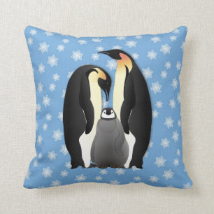 Pinguinfamilie Kissen