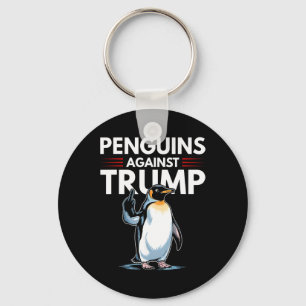 Pinguinflossen hoch widerstehen lustigen Pinguinen Schlüsselanhänger
