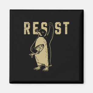 Pinguinflossen rauf wehren sich lustige Pinguine g Magnet