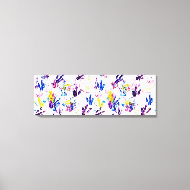 Pinguinfußspuren Leinwanddruck (Vorderseite)