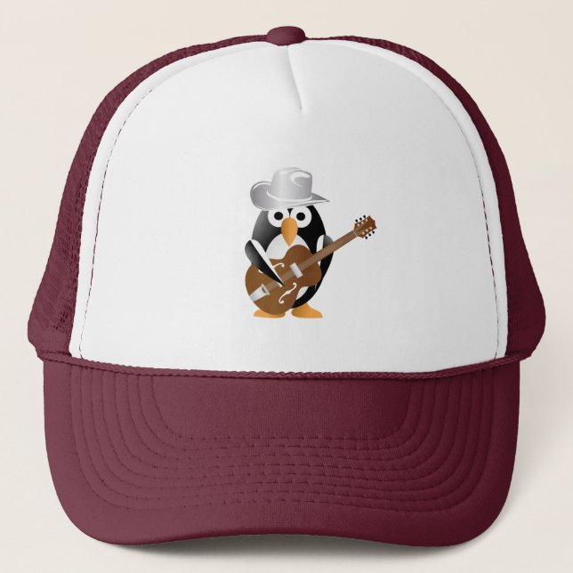 Pinguingitarrist Truckerkappe (Vorderseite)