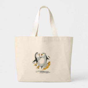 Pinguingleiten Jumbo Stoffbeutel