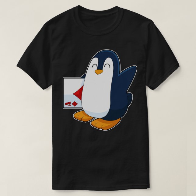 Pinguinkarten T-Shirt (Design vorne)