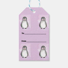 Pinguinmotiv Geschenkanhänger