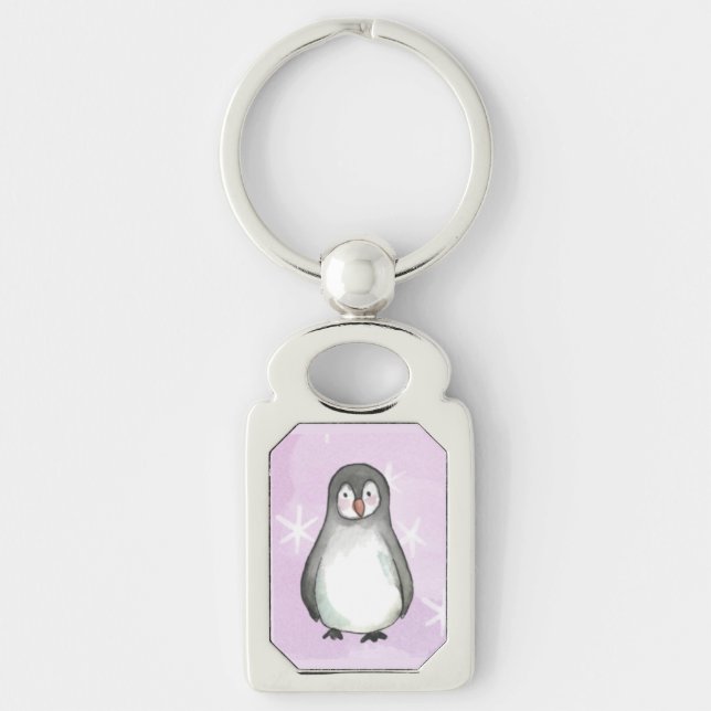 Pinguinmotiv Schlüsselanhänger (Vorderseite)