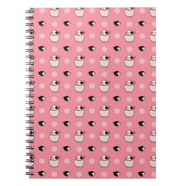 Pinguinmuster Notizblock (Vorderseite)