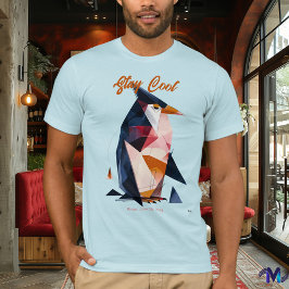 Pingüino Abstracto Moderno T-Shirt