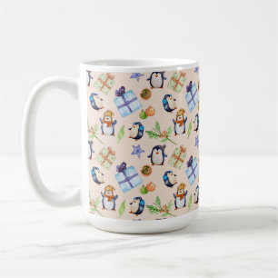 Pinguinparty – festlicher Winterspaß Kaffeetasse