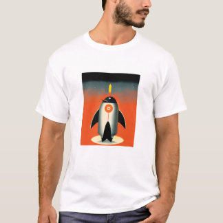 Pinguinrakete in Mars T - Shirt