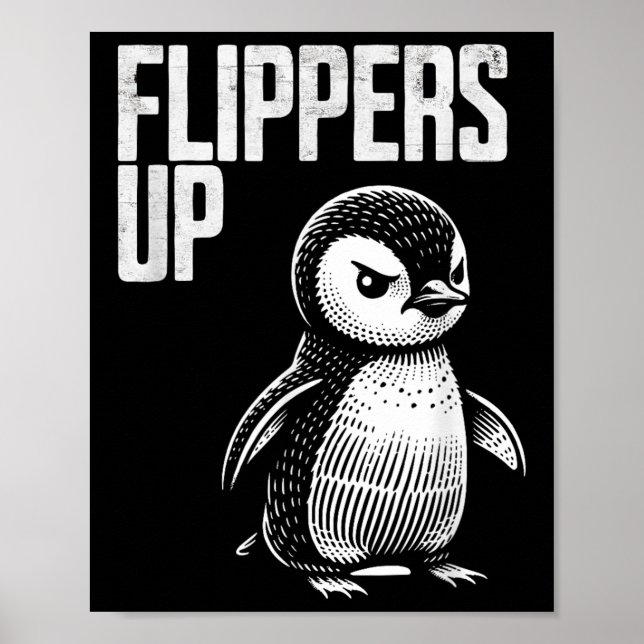 Pinguinresistenz subtil Anti-Protest Poster (Vorne)