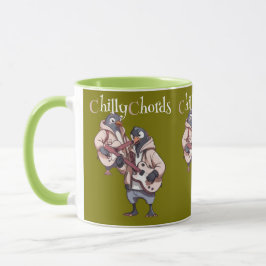 Pinguinrocker: Schneekämpfen Tasse