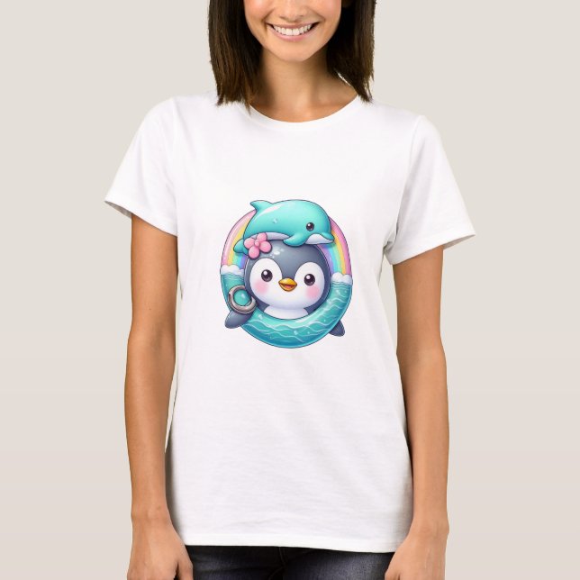 Pinguin's Ocean Adventure T-Shirt (Vorderseite)