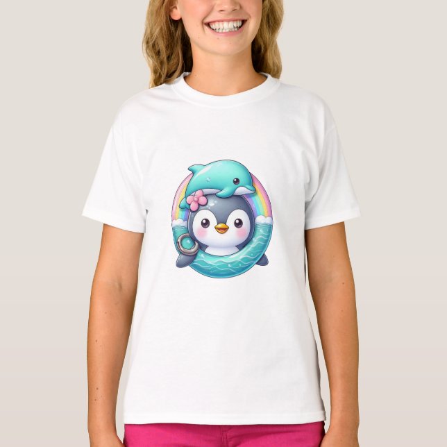 Pinguin's Ocean Adventure T-Shirt (Vorderseite)