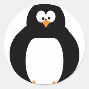 Pinguinsticker Runder Aufkleber