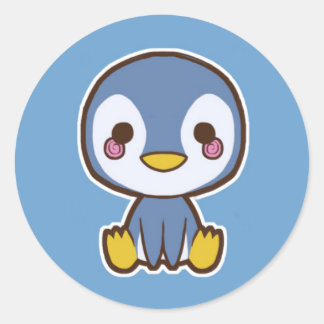 Pinguinsticker Runder Aufkleber