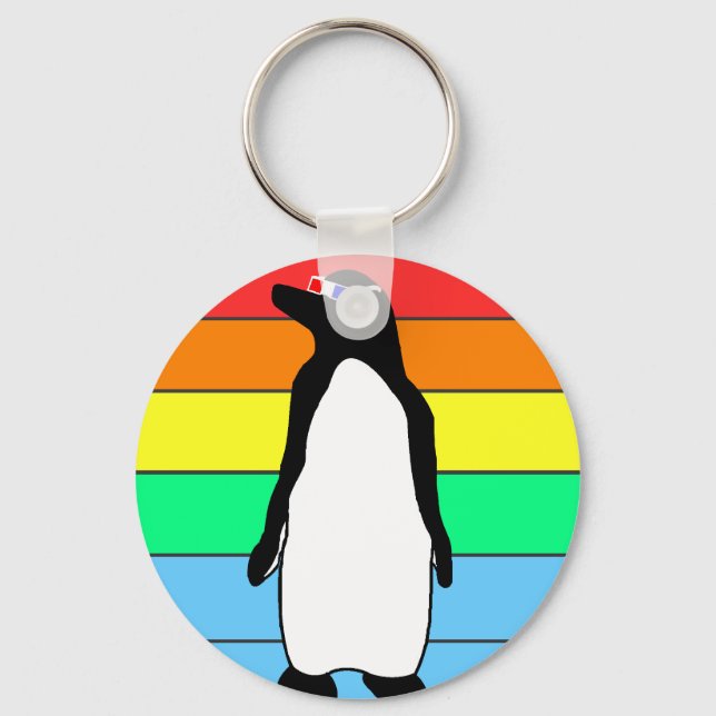 Pinguintaste Schlüsselanhänger (Vorderseite)