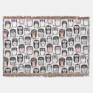 Pinguinvogel-Illustrationshintergrund Decke